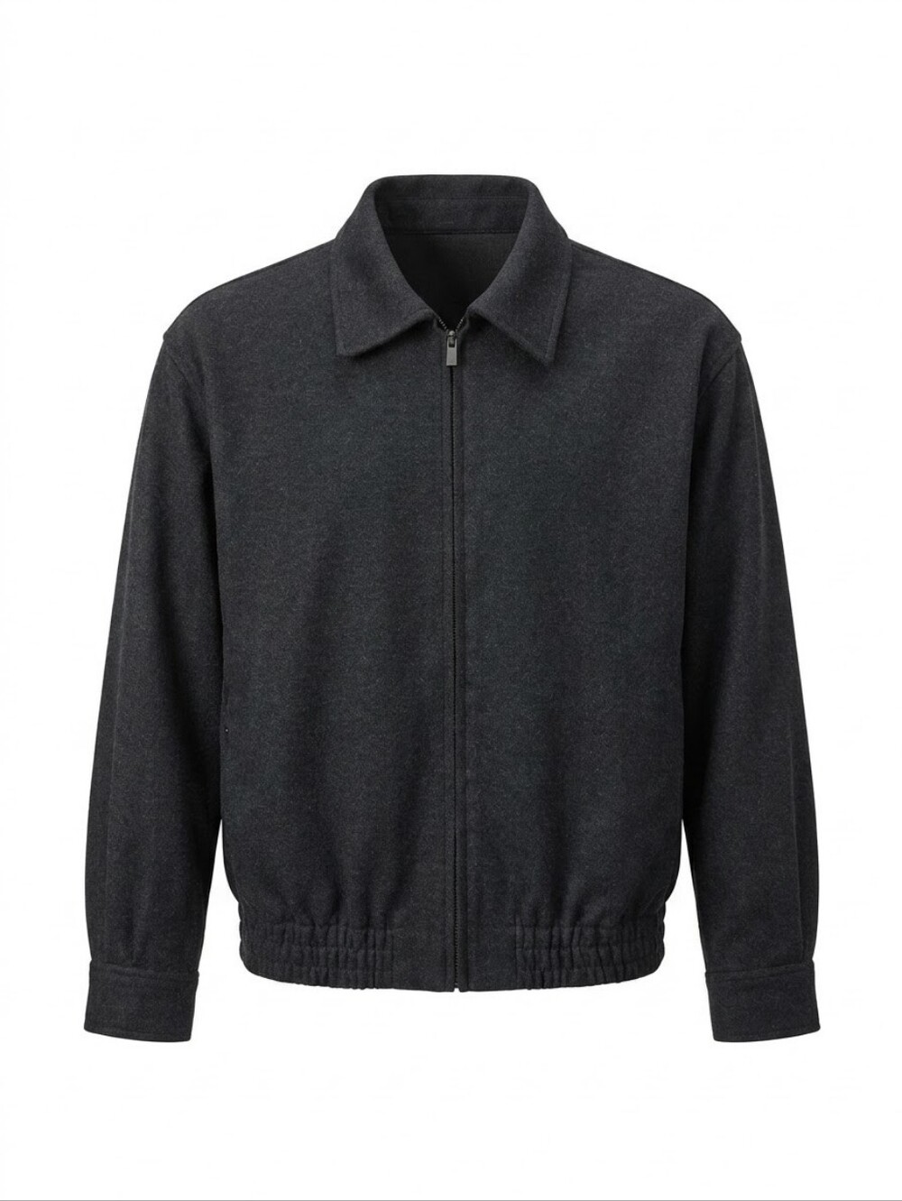 UNIQLO Wool Blend Brushed Jersey Full Zip Oversized Blouson Cocoon Jacket XS